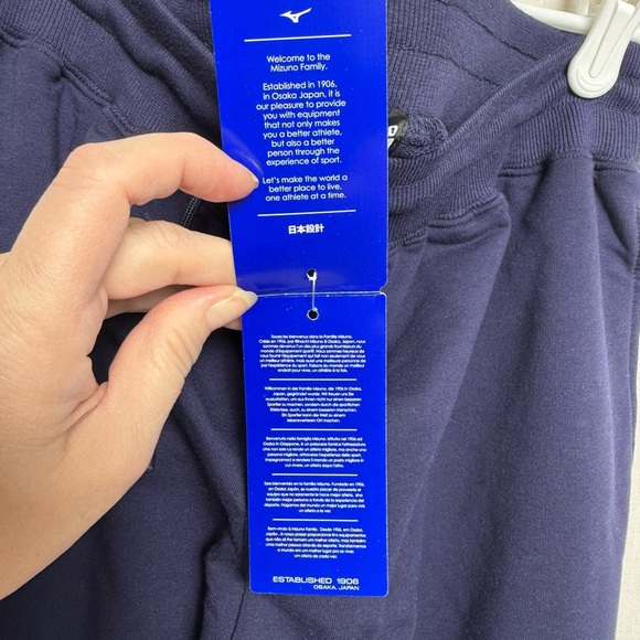 Mizuno Recover Straight Leg Sweatpants Womens Large Navy Athletic Lounge NWT - Picture 5 of 8